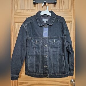 NWT Universal Thread Washed Black Denim Jacket